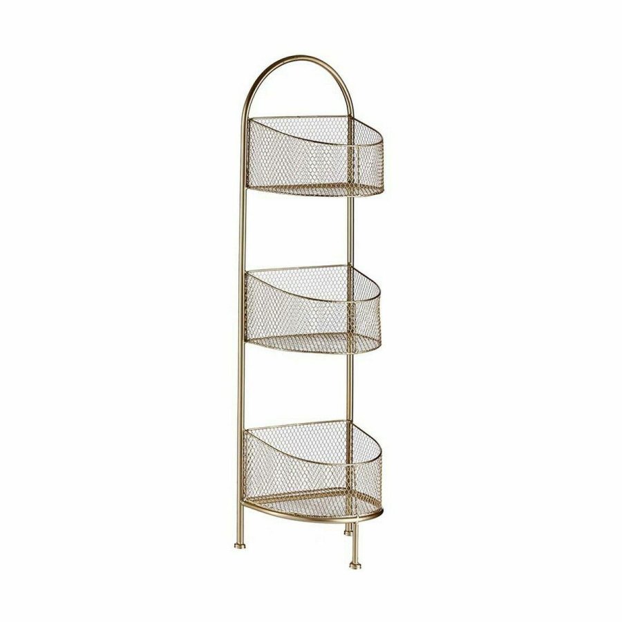 Hylder Gylden Metal 21,2 x 97 x 28,5 cm (4 enheder) #2