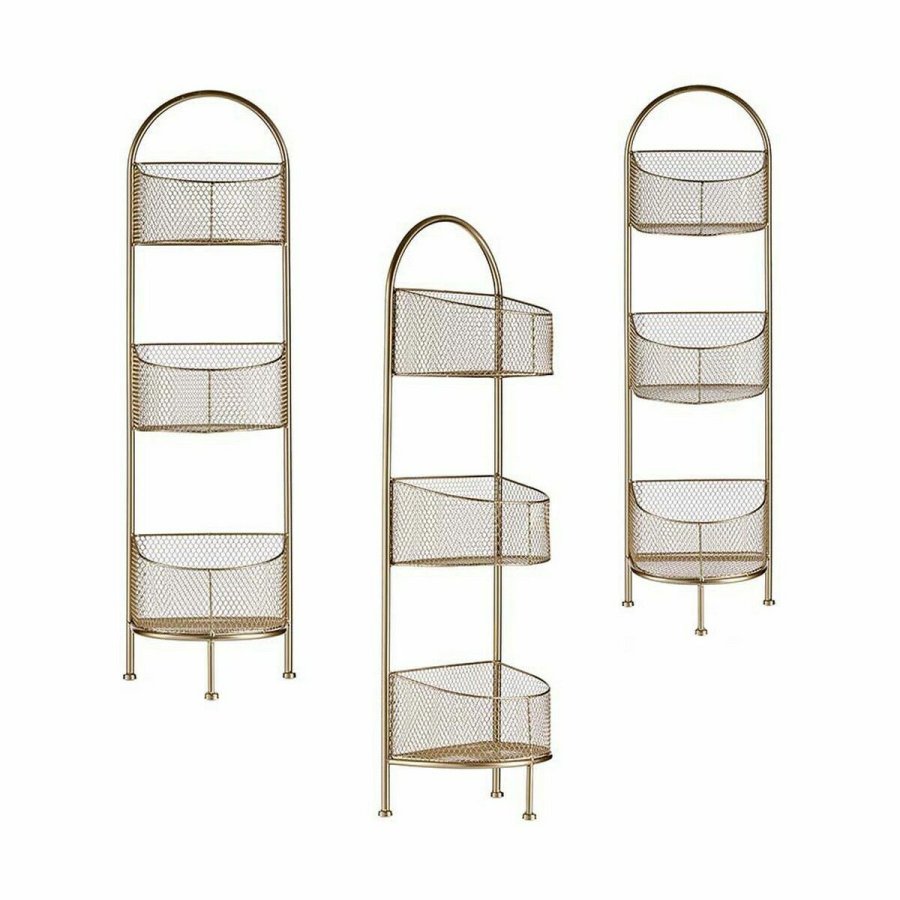 Hylder Gylden Metal 21,2 x 97 x 28,5 cm (4 enheder) #3