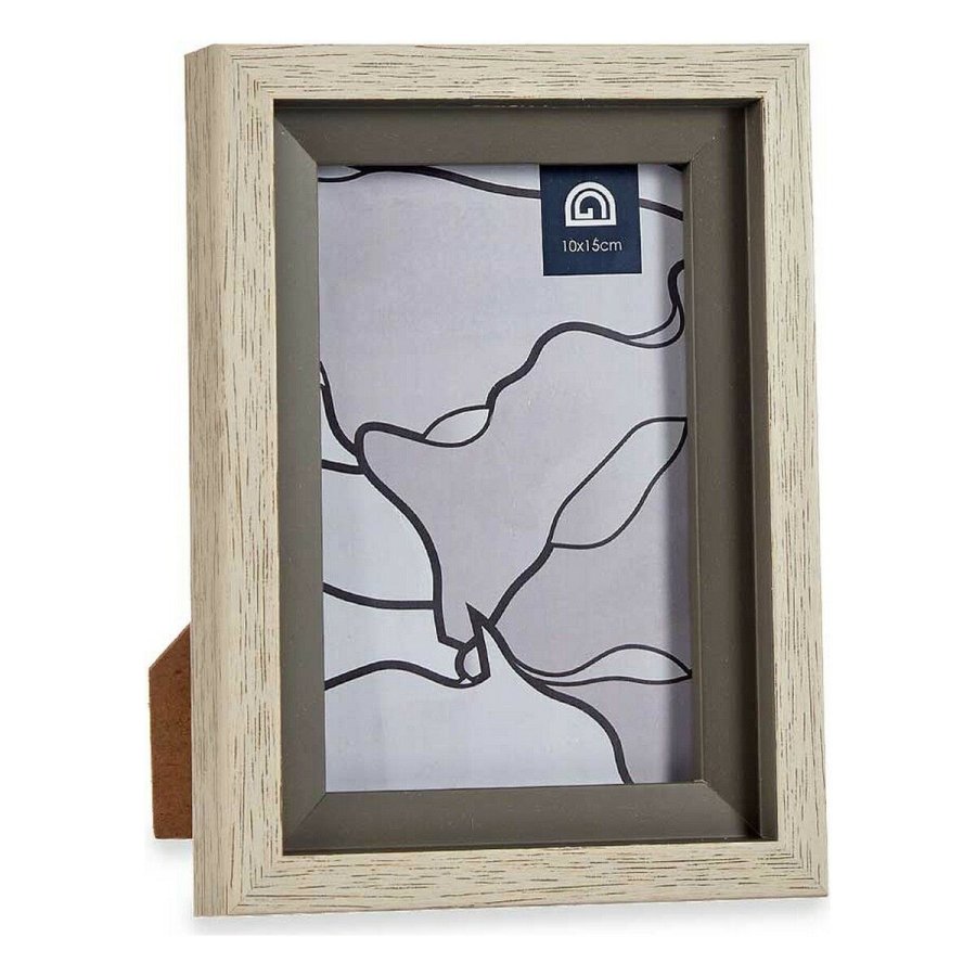 Fotoramme 13,5 x 18,8 x 2 cm Krystal Gr Beige Plastik (6 enheder) #5
