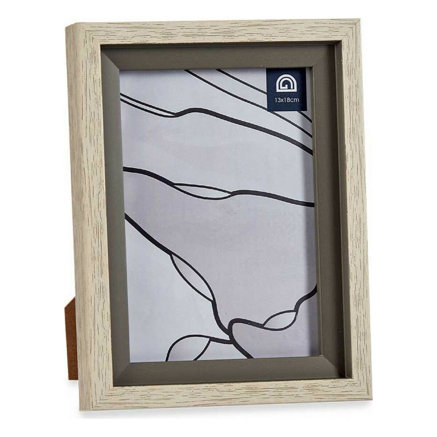 Fotoramme 17 x 2 x 21,8 cm Krystal Gr Beige Plastik (6 enheder) #2