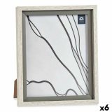 Fotoramme 24 x 2 x 29 cm Krystal Gr Tr Brun Plastik (6 enheder) #1