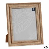 Fotoramme 26 x 2 x 31 cm Krystal Tr Brun Kobber Plastik (6 enheder) #1