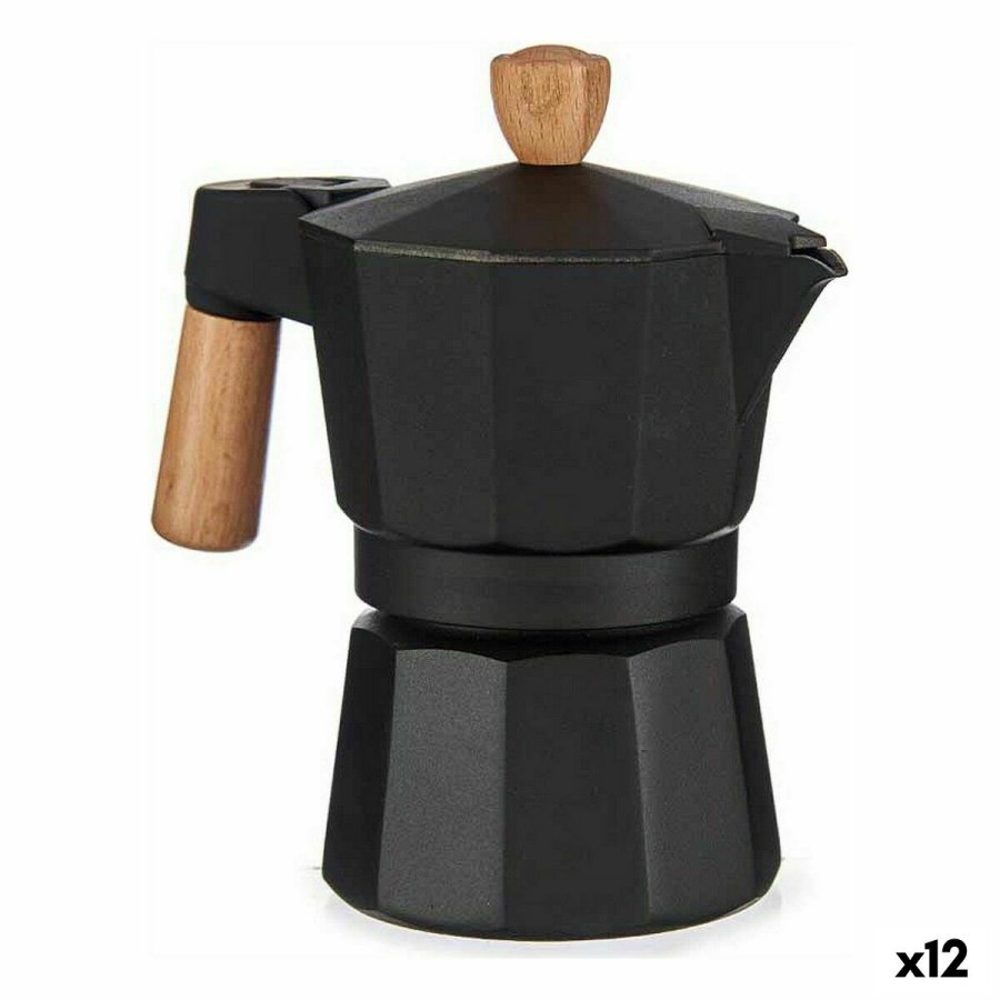 Italiensk Kaffekande Kinvara A611BQ-3 T Brun Sort Tr Aluminium 150 ml (12 enheder) #1