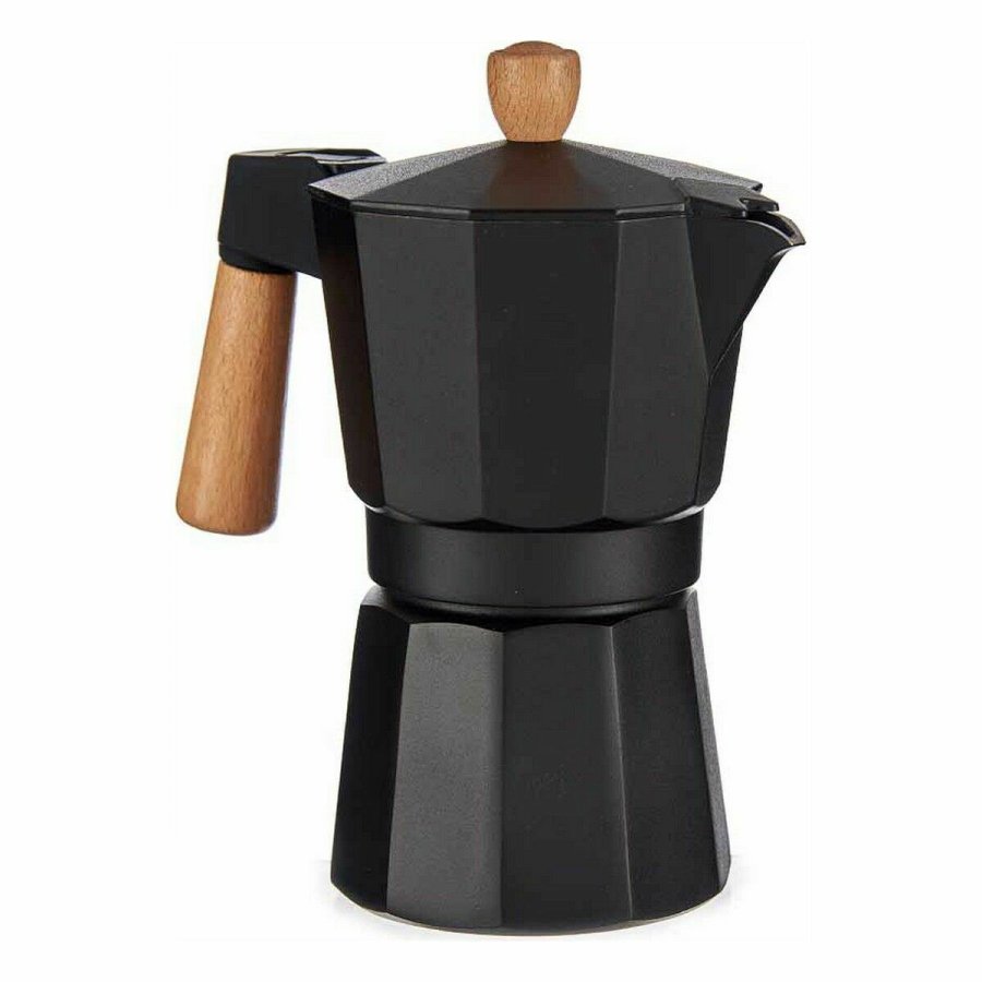 Italiensk Kaffekande Kinvara A611BQ-6 T Brun Sort Tr Aluminium 300 ml (12 enheder) #4