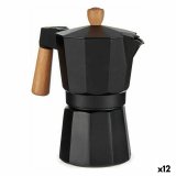 Italiensk Kaffekande Kinvara A611BQ-6 T Brun Sort Tr Aluminium 300 ml (12 enheder) #1