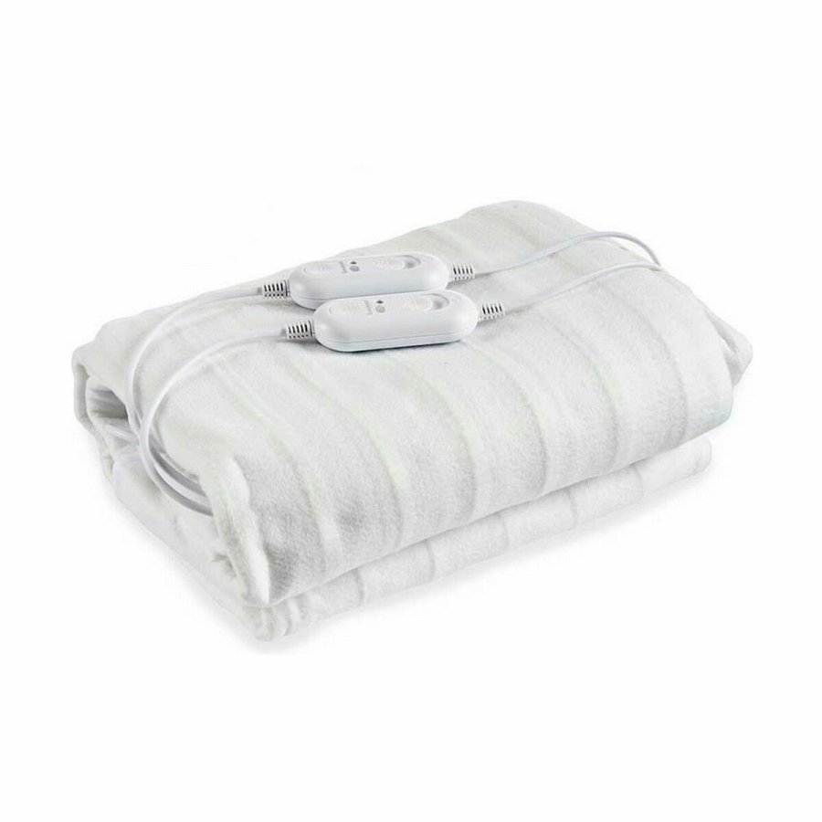 Dobbelt Elektrisk Tppe Hvid Polyester 140 x 1 x 160 cm (6 enheder) #5