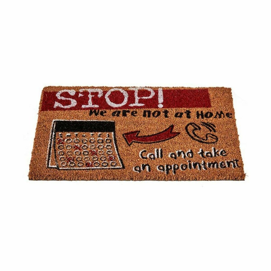 Drmtte Stop Sort Rd Natur Kokosnd Fiber 40 x 1,5 x 60 cm (12 enheder) #5