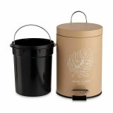 Papirkurv med pedal Berilo Tropical Bath Hvid Beige Stl Plastik 3 L (6 enheder) #9