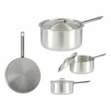 Kasserolle med lg Kinvara 100022 Slvfarvet Aluminium 4 L 24,5 x 12 x 41 cm (10 enheder) #4