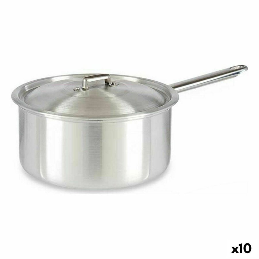 Kasserolle med lg Kinvara 100022 Slvfarvet Aluminium 4 L 24,5 x 12 x 41 cm (10 enheder) #1