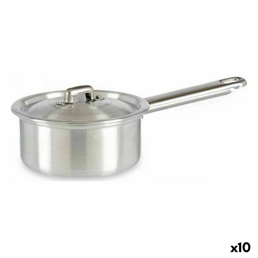 Kasserolle med lg Kinvara 100017 Slvfarvet Aluminium  12 cm 600 ml (10 enheder) #1