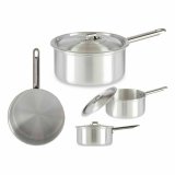 Kasserolle med lg Kinvara 100020 Slvfarvet Aluminium 2 L 20 x 12 x 35,5 cm (10 enheder) #4