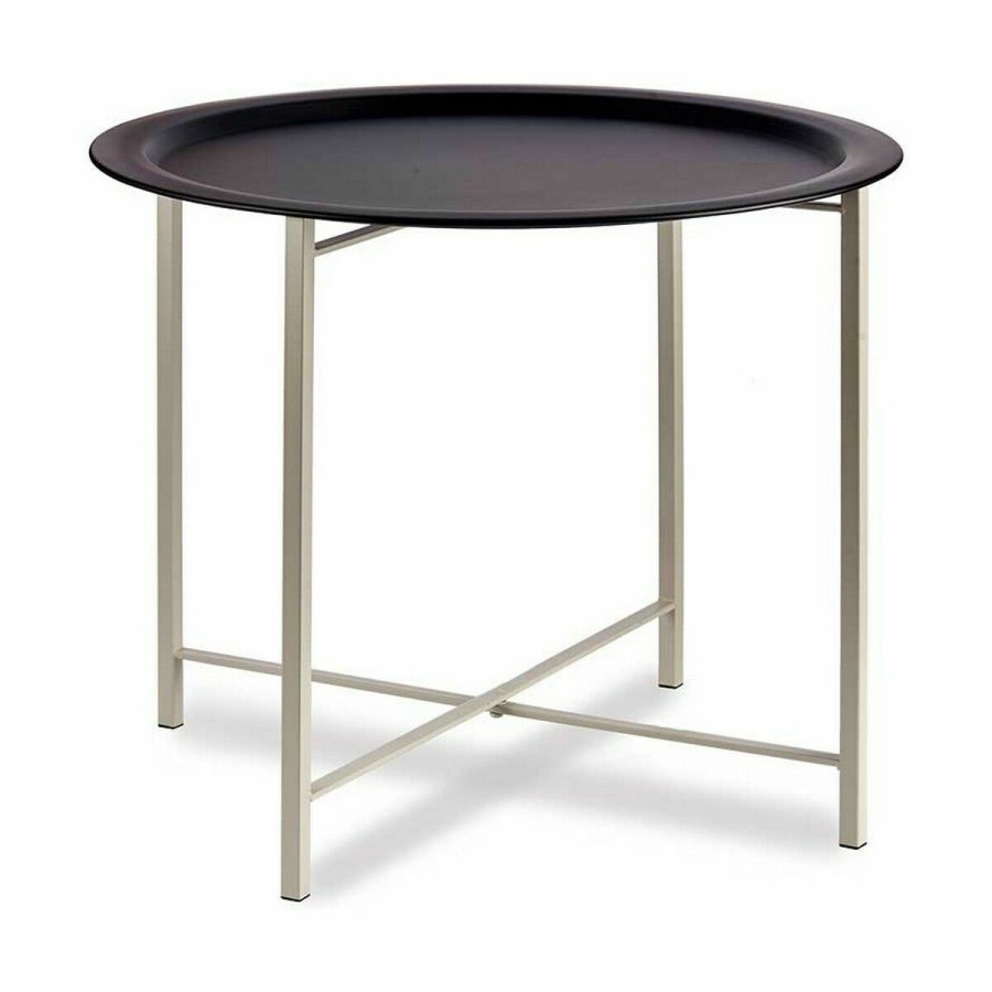 Sofabord Hvid Sort Metal 62 x 48,5 x 62 cm (4 enheder) #2
