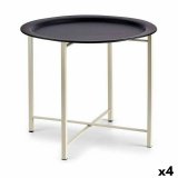 Sofabord Hvid Sort Metal 52 x 44 x 52 cm (4 enheder) #1