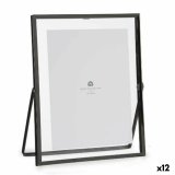 Fotoramme Sort Metal Glas Plastik 20,5 x 1 x 25,2 cm (12 enheder) #1