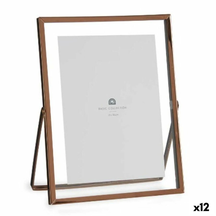 Fotoramme Kobber Metal Glas Plastik 18,5 x 1 x 23 cm (12 enheder) #1