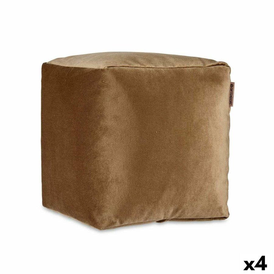Puf Fljl Brun 30 x 30 x 30 cm (4 enheder) #1