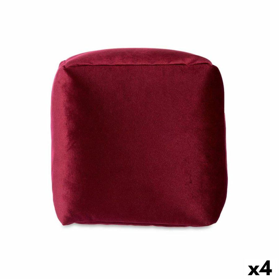 Puf Fljl Rdbrun 30 x 30 x 30 cm (4 enheder) #1