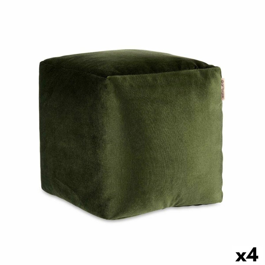 Puf Fljl Grn 30 x 30 x 30 cm (4 enheder) #1
