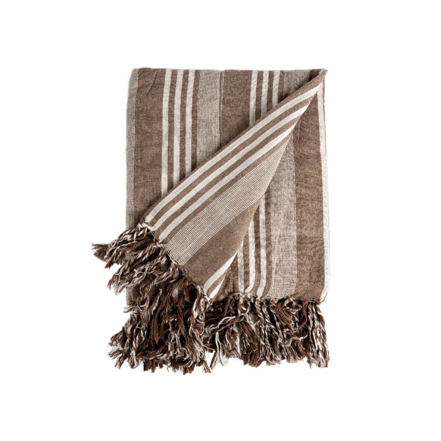 Multifunktionelt tppe Striber 235 x 205 cm Hvid Beige (8 enheder) #2