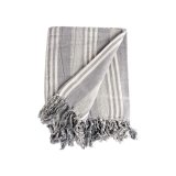 Multifunktionelt tppe Striber 235 x 205 cm Hvid Gr (8 enheder) #2