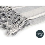 Multifunktionelt tppe Striber 235 x 205 cm Hvid Gr (8 enheder) #3