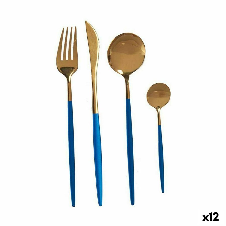 Bestik St Kinvara BST-CT022 Bl Gylden Rustfrit stl (12 enheder) #1