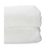Sengetppe (vattppe) 180 x 260 cm Geometri Hvid (4 enheder) #9