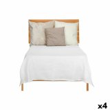 Sengetppe (vattppe) 180 x 260 cm Geometri Hvid (4 enheder) #1
