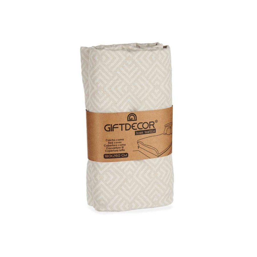 Sengetppe (vattppe) Geometri 180 x 260 cm Beige (4 enheder) #9