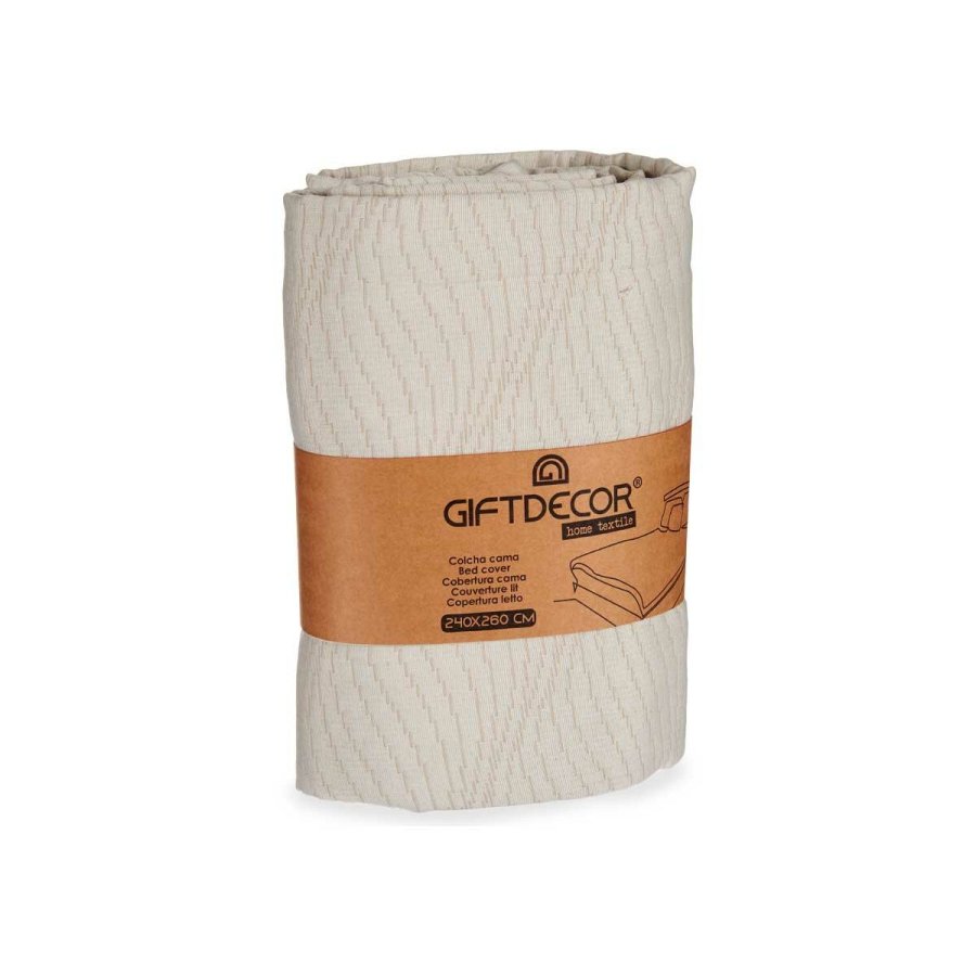 Sengetppe (vattppe) 240 x 260 cm Beige (4 enheder) #9