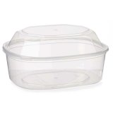 Rektangulr madkasse med Lg Leknes BS1500ROIOV Gennemsigtig polypropylen 1,5 L 18 x 10,5 x 21,5 cm (8 enheder) #4