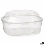 Rektangulr madkasse med Lg Leknes BS1500ROIOV Gennemsigtig polypropylen 1,5 L 18 x 10,5 x 21,5 cm (8 enheder) #1