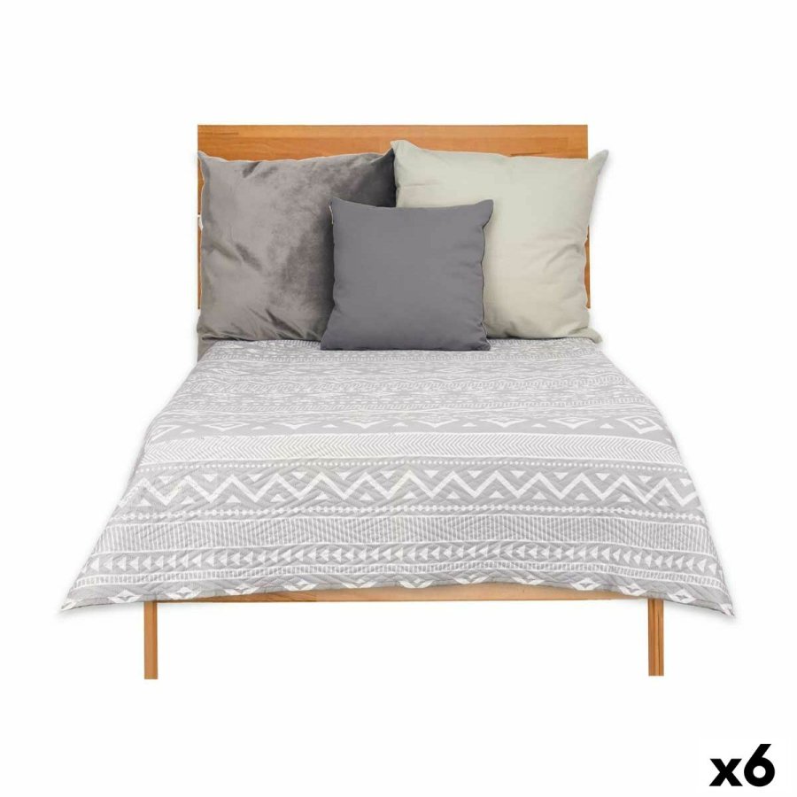 Sengetppe med to sider 240 x 260 cm Hvid Gr (6 enheder) #1