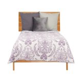 Sengetppe med to sider 180 x 260 cm Hvid Lilla (6 enheder) #5