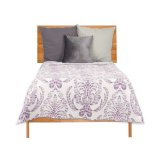 Sengetppe med to sider 240 x 260 cm Hvid Lilla (6 enheder) #5