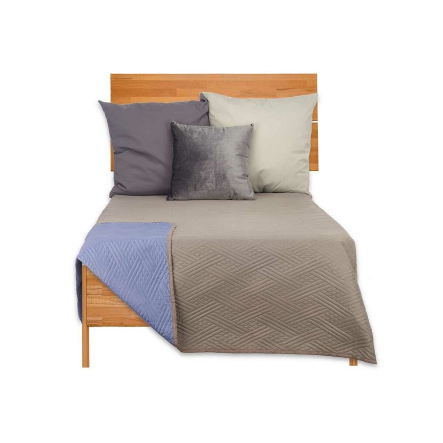 Sengetppe med to sider 180 x 260 cm Bl Gr (6 enheder) #5
