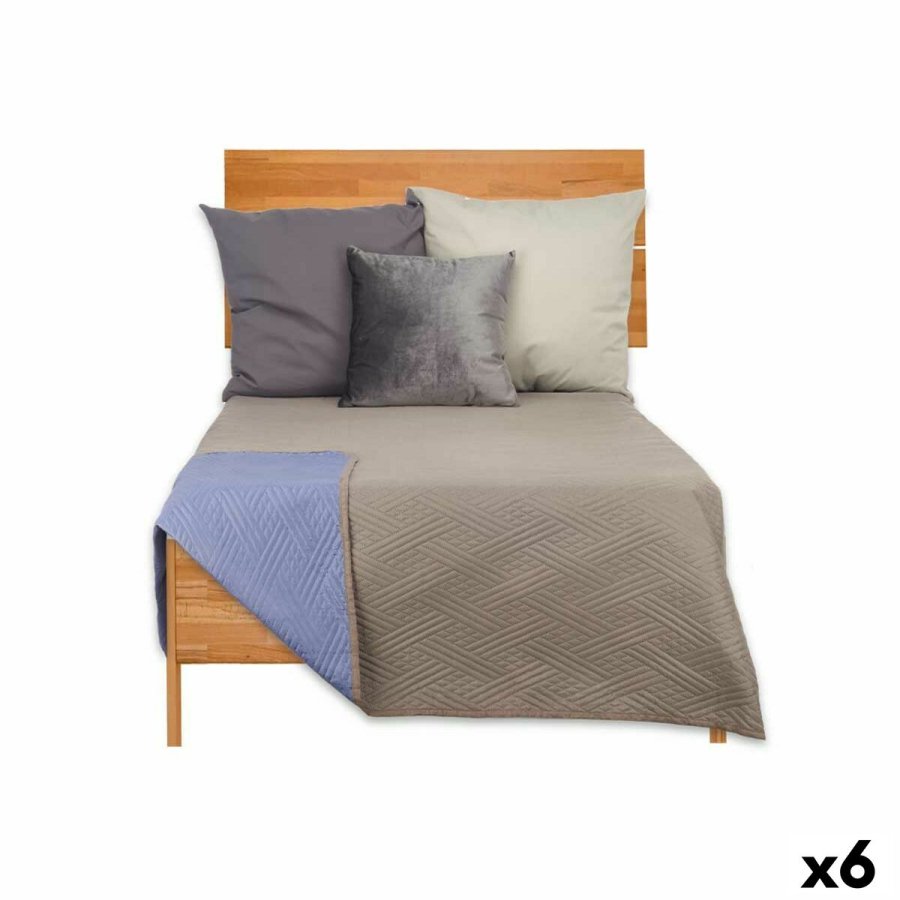 Sengetppe med to sider 180 x 260 cm Bl Gr (6 enheder) #1