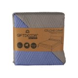 Sengetppe med to sider 180 x 260 cm Bl Gr (6 enheder) #13