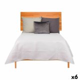 Sengetppe med to sider 240 x 260 cm Hvid (6 enheder) #1
