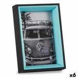 Fotoramme 3 x 17 x 12 cm Krystal Sort Bl Tr MDF (6 enheder) #1