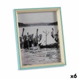 Fotoramme Krystal Bl Hvid 3 x 27 x 22 cm Tr MDF (6 enheder) #1