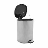Papirkurv med pedal Berilo D002-2 Mrkegr Plastik 20 L (4 enheder) #9