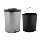 Papirkurv med pedal Berilo D-003-2 Mrkegr Plastik 11 L (6 enheder) #5