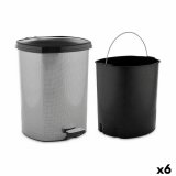 Papirkurv med pedal Berilo D-003-2 Mrkegr Plastik 11 L (6 enheder) #1