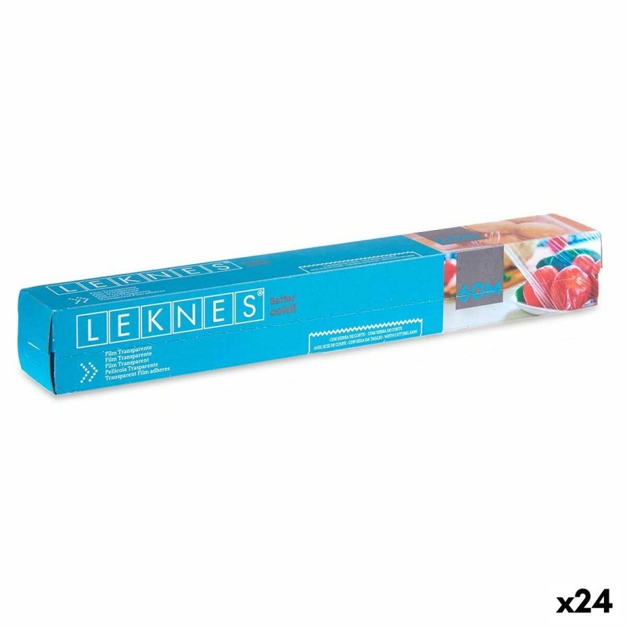 Film til indpakning af fdevarer Leknes 190939000499 Gennemsigtig Polyetylen 8 mm 60 m (24 enheder) #1