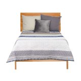Sengetppe med to sider 240 x 260 cm Sekskantet Bl Hvid Gr (6 enheder) #5