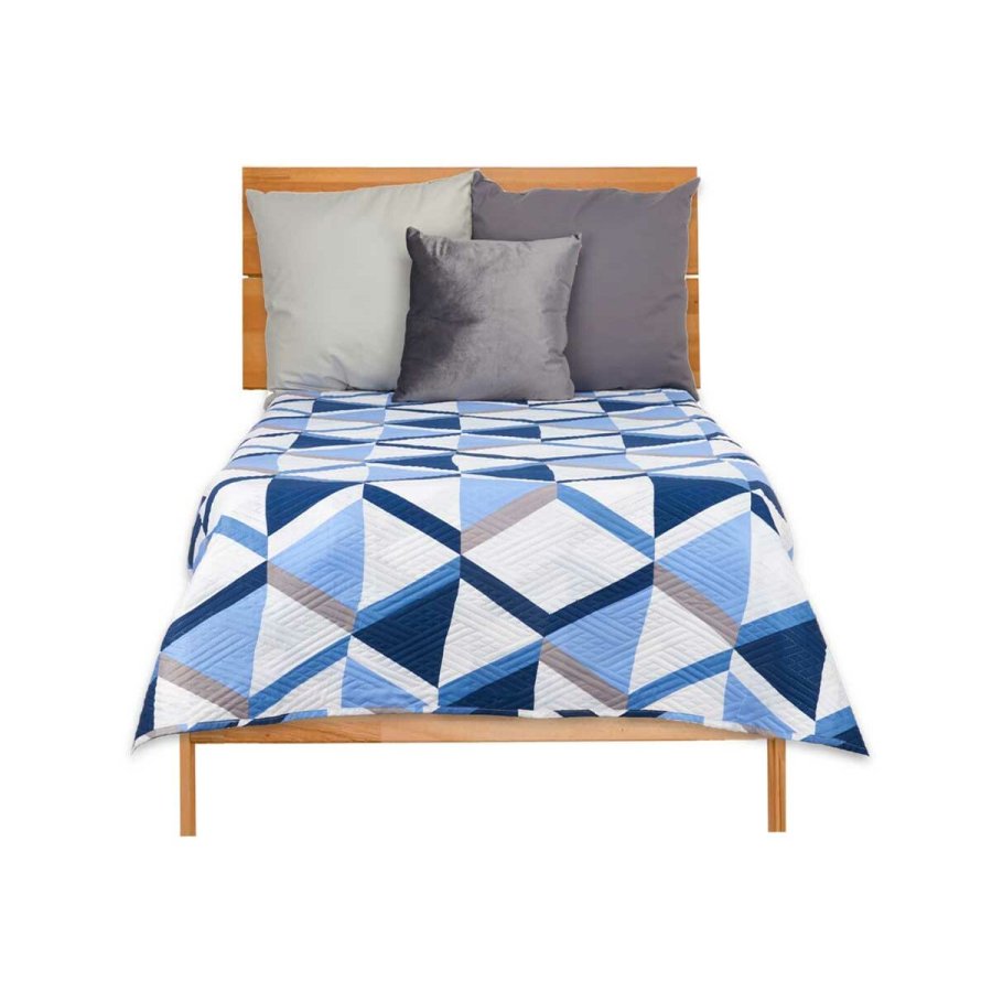Sengetppe med to sider 180 x 260 cm Bl Hvid (6 enheder) #5