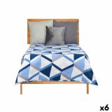 Sengetppe med to sider 180 x 260 cm Bl Hvid (6 enheder) #1