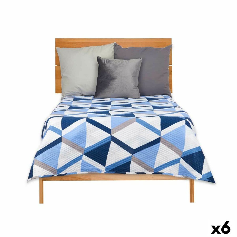 Sengetppe med to sider 240 x 260 cm Bl Hvid (6 enheder) #1